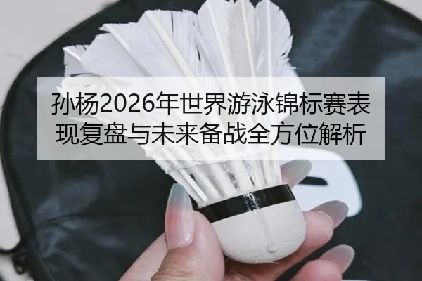 孙杨2026年世界游泳锦标赛表现复盘与未来备战全方位解析 - 9 GAME